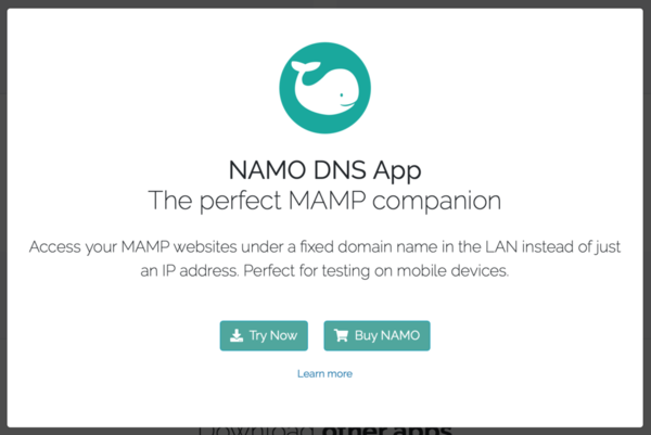 NAMO DNS Appの案内